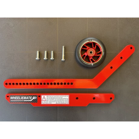 WHEELIEMATE wheelie trainer red bracket, lever